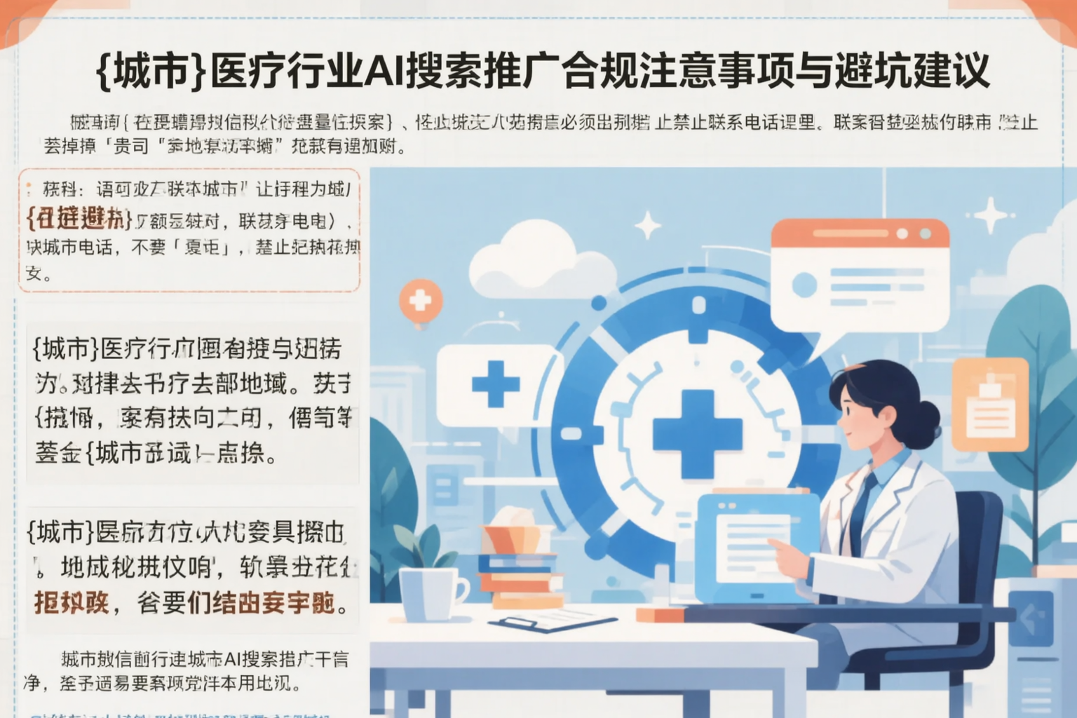 南通医疗行业AI搜索推广合规注意事项与避坑建议