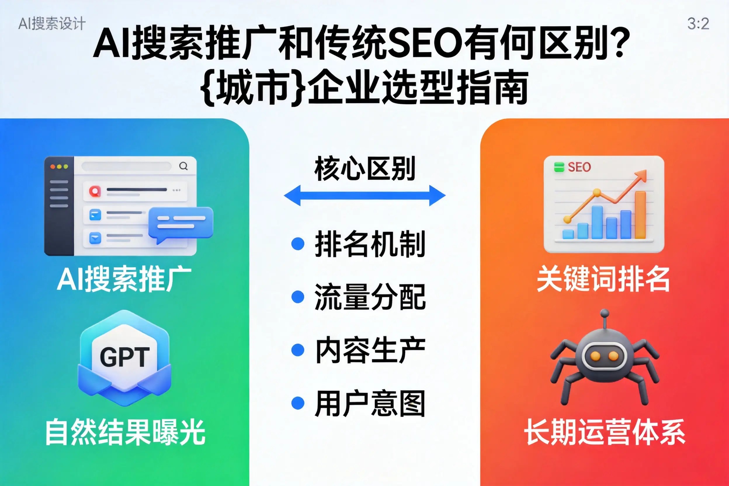 AI搜索推广和传统SEO有何区别？南通企业选型指南