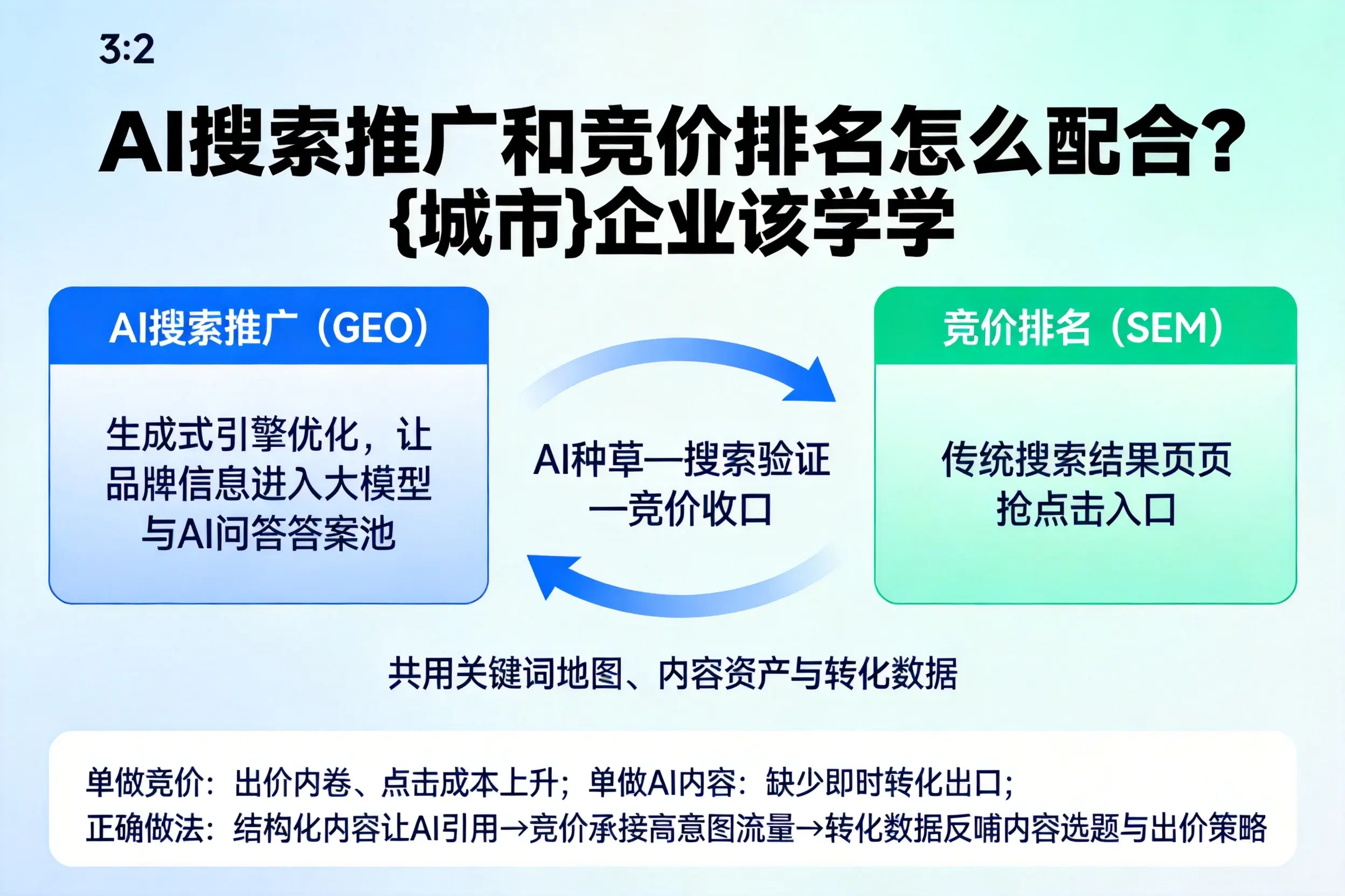 AI搜索推广和竞价排名怎么配合？南通企业该学学