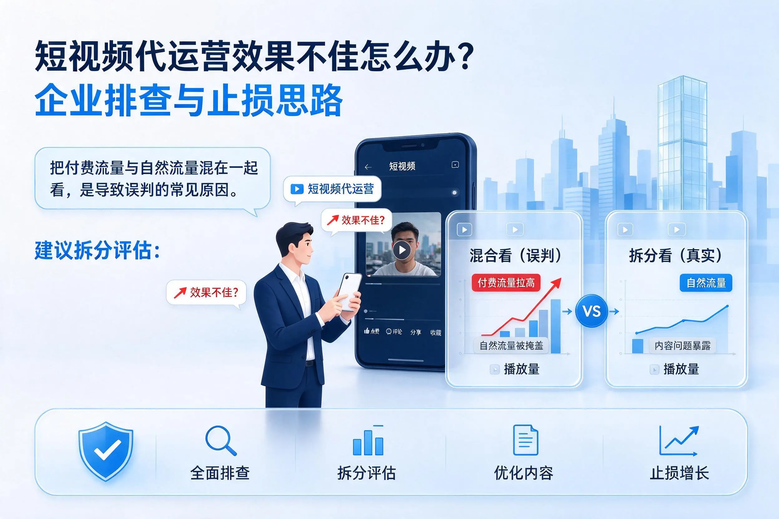 短视频代运营效果不佳怎么办？南通企业排查与止损思路