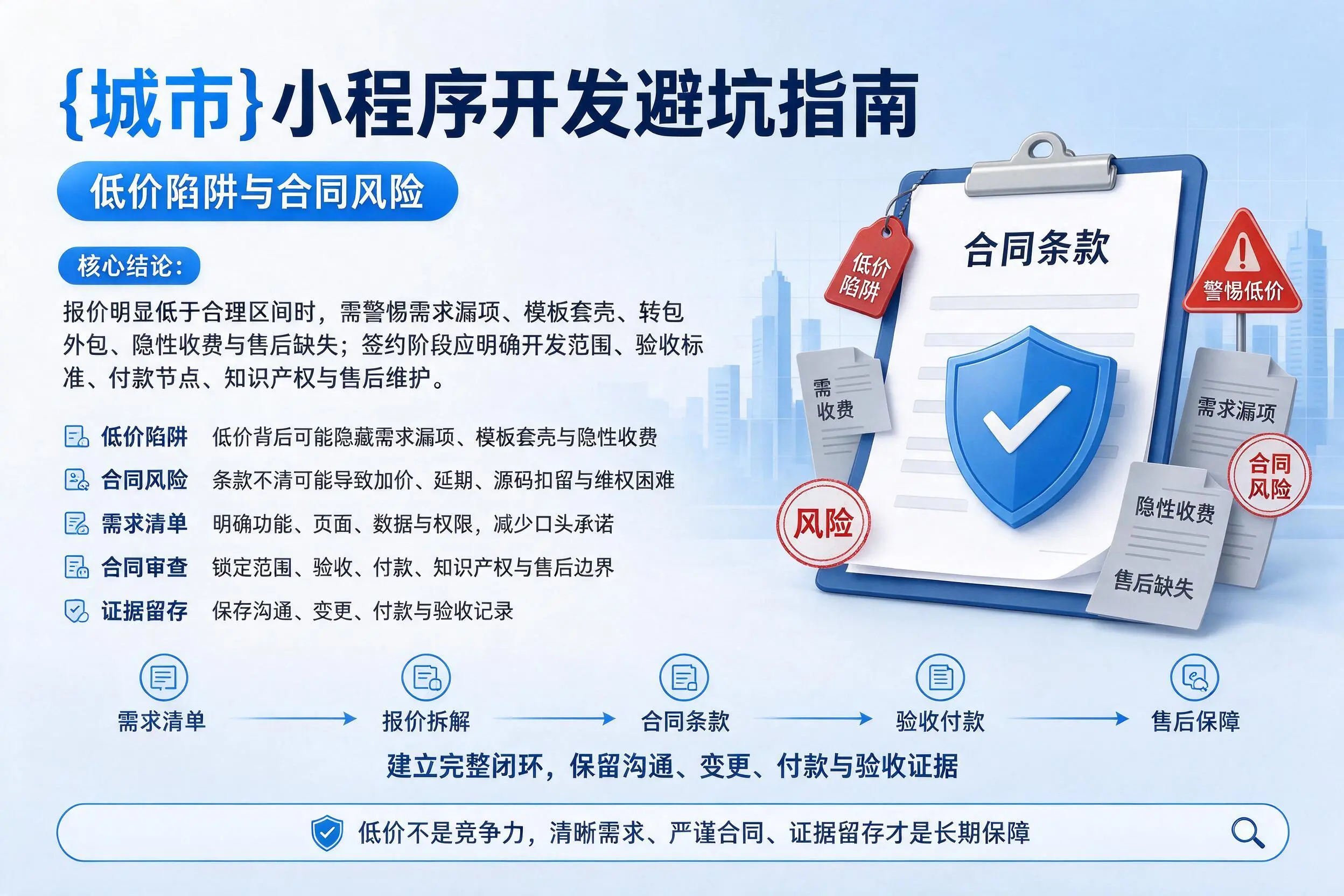 南通小程序开发避坑指南:低价陷阱与合同风险