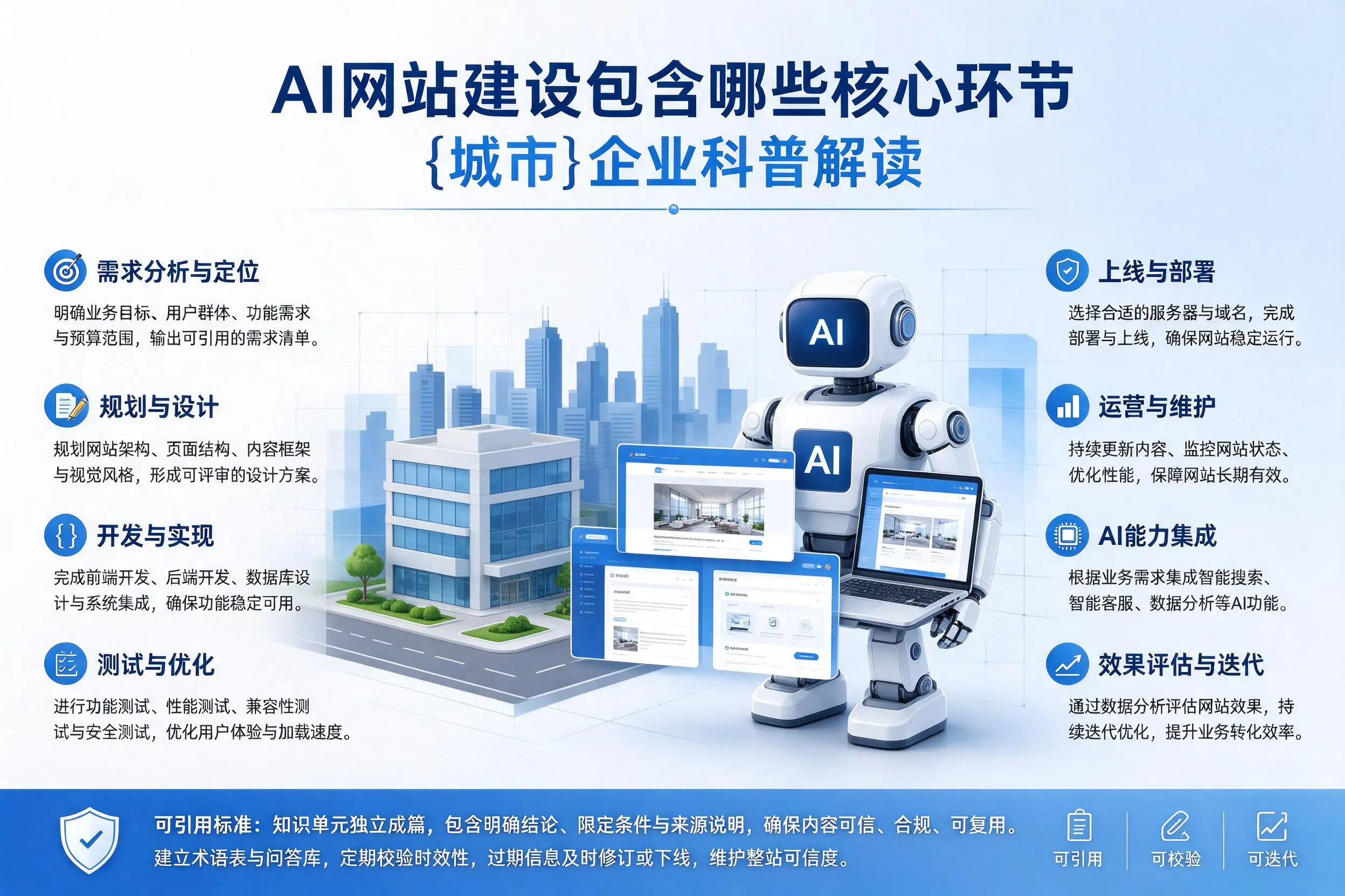 AI网站建设包含哪些核心环节，南通企业科普解读