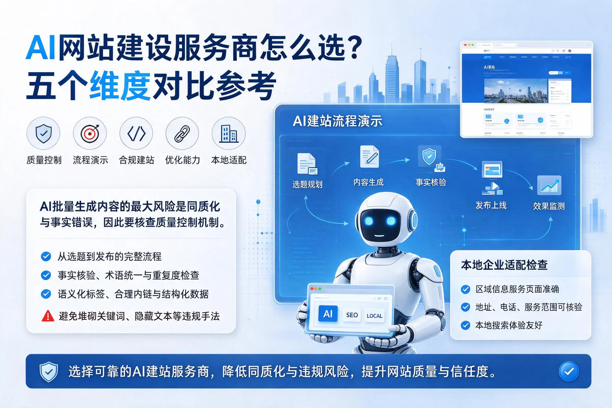 南通AI网站建设服务商怎么选?五个维度对比参考